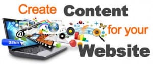 creating content for your website