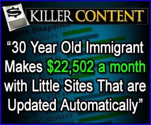 the killer content system Review - and the money that is possible to make