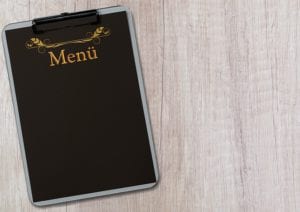 how to market your restaurant after coronavirus - creating a stunning menu