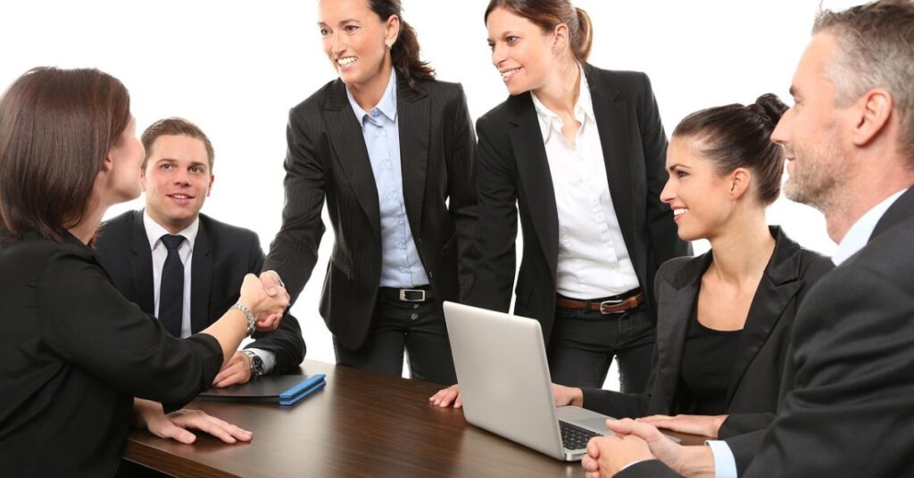 team of entrepreneurs in a meeting