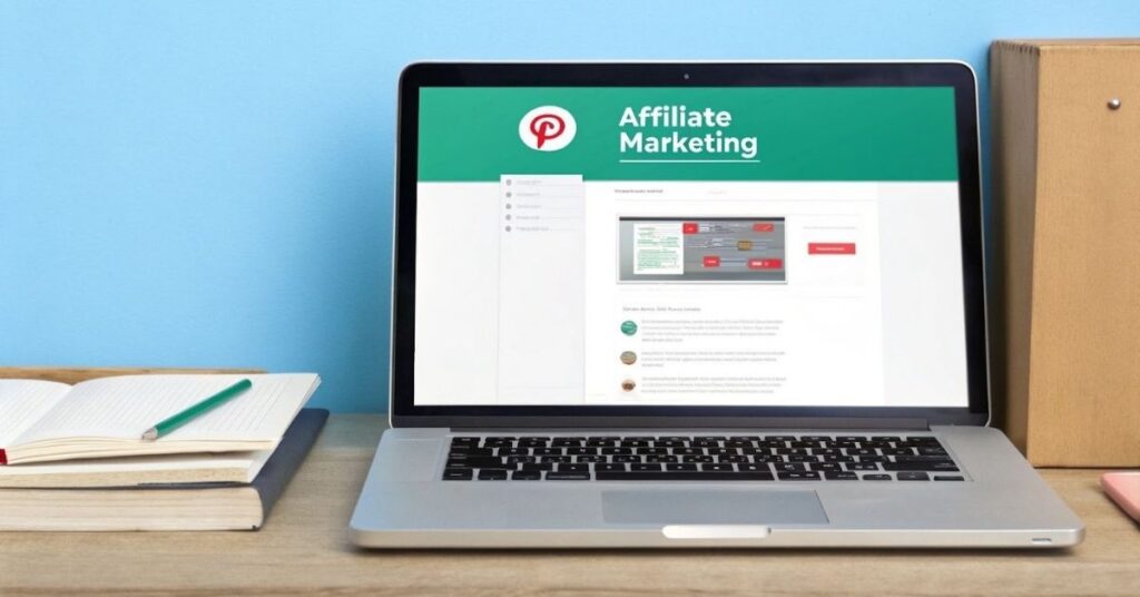 affiliate marketing workspace at home
