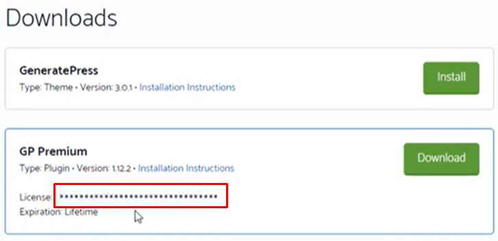 GeneratePress downloads