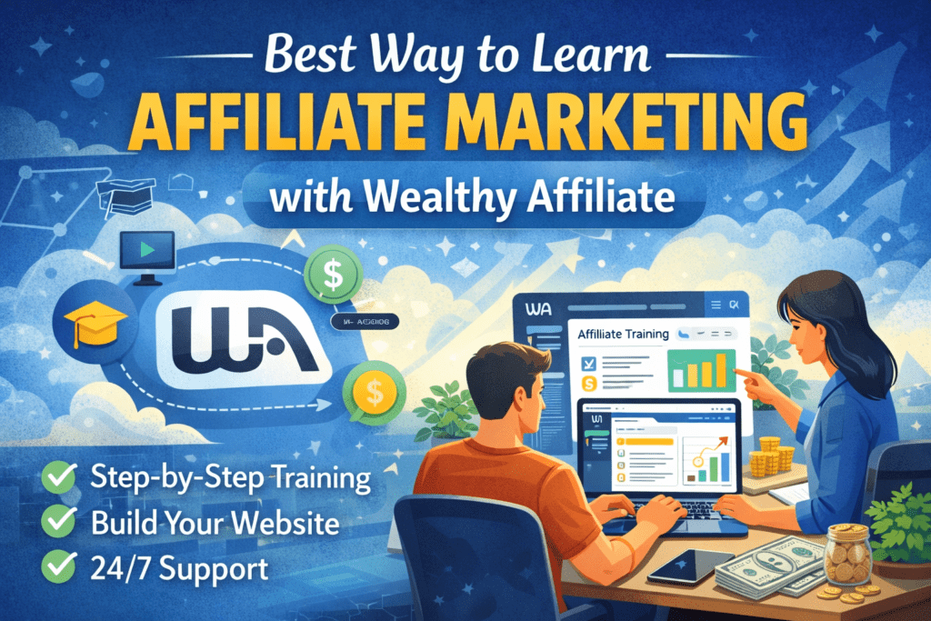 Learning affiliate marketing with Wealthy Affiliate