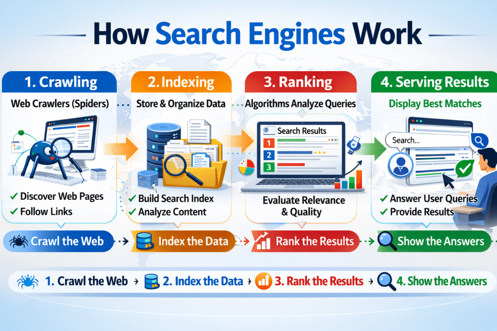 how search engine work when building an online business from home