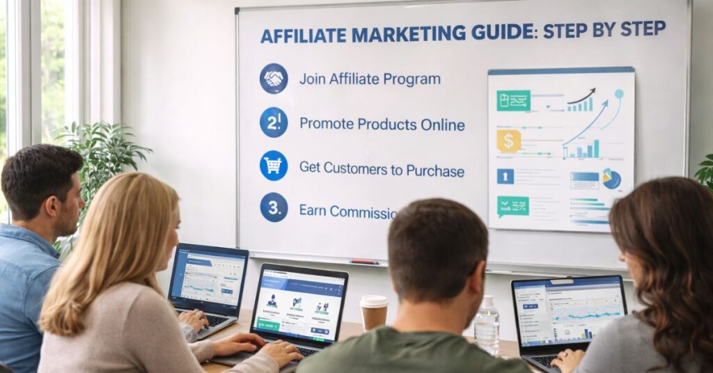 learning affiliate marketing step by step
