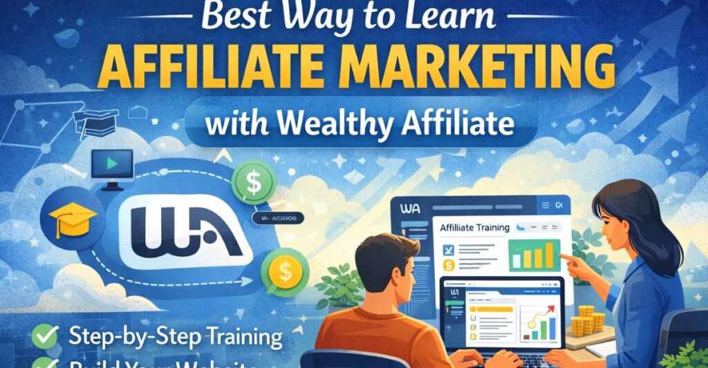 best way to learn affiliate marketing is with Wrealthy Affiliate