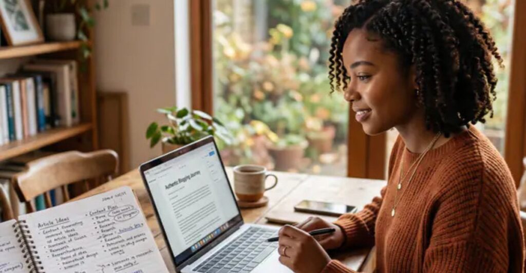 Affiliate marketer waiting patiently for their first online sale.