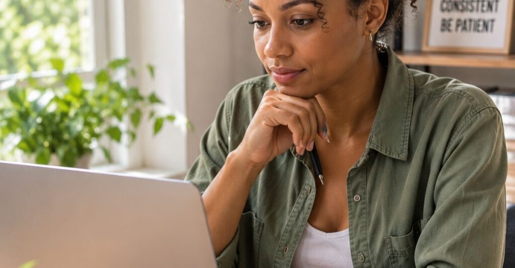 Beginner affiliate marketer learning about affiliate conversion rates.