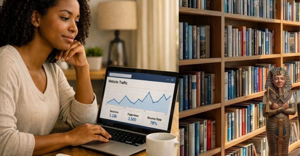 Affiliate marketer wondering why website visitors have not made a purchase.