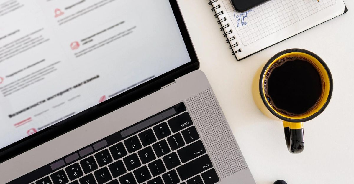 home office workspace for affiliate marketing